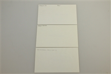 US Amateur Champs Charlie Coe, Bill Campbell, & Willie Turnesa Signed 3x5 Cards JSA ALOA