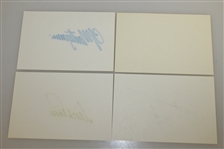 Four International HoFers Signed Cards - Norman, Price, Jacklin, & Montgomerie JSA ALOA