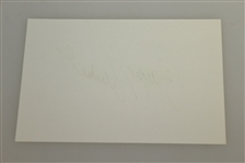Payne Stewart Signed 4x6 Note Card JSA ALOA