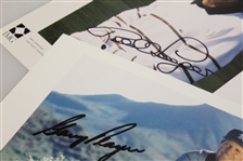 Bernhard Langer & Gary Player Signed Promotional Photos - Top International Players of All Time JSA ALOA