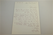Gary Player Signed & Handwritten 1996 Letter Confirming Dinner Invite JSA ALOA