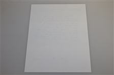 Errie Ball Signed & Handwritten Response About Playing in 1934 Masters with Jones JSA ALOA