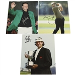 Bubba Watson, Adam Scott, & Trevor Immelman Signed 8x10 Photos JSA ALOA