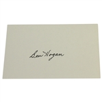 Ben Hogan Signed 4x6 Card JSA ALOA
