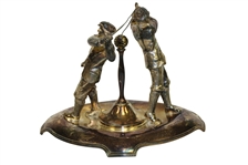1931 Overhills Staff Handicap Golf Tournament Silver Plated Award Won by Bertie Alabaster