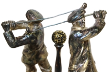1931 Overhills Staff Handicap Golf Tournament Silver Plated Award Won by Bertie Alabaster