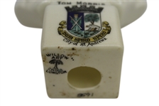 Ole Tom Morris City of St. Andrews Hewitt Brothers  Glazed China Bust Figurine