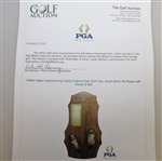 Walter Hagen Trophy Erskine Park Golf Club, South Bend, IN-Plaque with Bronzed Shoes & Ball-Probst Collection