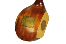 1962 Oversize Golf Wood Club Given to Pro-Golf Assoc. of Philadelphia Harry Markel