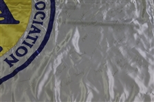 Flown PGA Of America Signed Flag-W/ Palmer, Stewart, Nicklaus, Seve & others 6 FT x 4 FT! JSA ALOA
