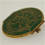 1941 PGA Championship at Cherry Hills Contestant Badge - Vic Ghezzi Winner - Near Mint