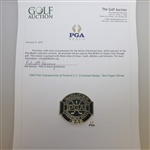1946 PGA Championship at Portland C.C. Contestant Badge - Ben Hogan First Major Win - Near Mint