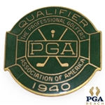 1940 PGA Championship @ Hershey C.C. Contestant Badge - Byron Nelson Winner - NRMT W/Seldom Seen Original Packaging