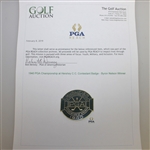 1940 PGA Championship @ Hershey C.C. Contestant Badge - Byron Nelson Winner - NRMT W/Seldom Seen Original Packaging