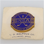 1933 PGA Champ. @ Blue Mound C.C. Contestant Badge Gene Sarazen  Winner - NRMT W/Seldom Seen Original Packaging!