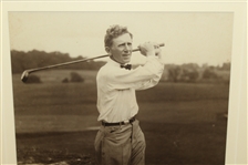 Jock Hutchison Oversize George Pietzcker Golf Swing Photo - Framed - Excellent Condition