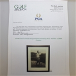 Jock Hutchison Oversize George Pietzcker Golf Swing Photo - Framed - Excellent Condition