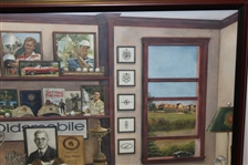 Atlanta Athletic Club Advertisement & Oldsmobile Print - Framed - Excellent Condition