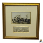 Oakland GC Bayside B&W Photo of 1900 Match Between Walter Travis & Harry Vardon - Framed