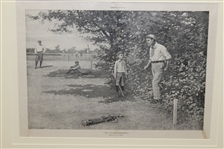 Harpers Weekly I've Played Thirteen Sept. 17, 1898 Double Page Centerfold by A. B. Frost - Framed