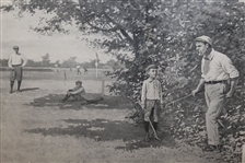 Harpers Weekly I've Played Thirteen Sept. 17, 1898 Double Page Centerfold by A. B. Frost - Framed