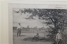 Harpers Weekly I've Played Thirteen Sept. 17, 1898 Double Page Centerfold by A. B. Frost - Framed