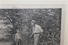 Harpers Weekly I've Played Thirteen Sept. 17, 1898 Double Page Centerfold by A. B. Frost - Framed