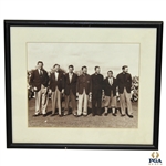 1947 Masters Winners Photo with Smith, Nelson, Picard, Demaret, Wood, Sarazen & Keiser