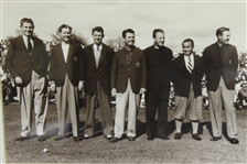 1947 Masters Winners Photo with Smith, Nelson, Picard, Demaret, Wood, Sarazen & Keiser