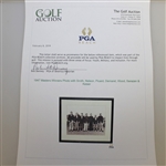 1947 Masters Winners Photo with Smith, Nelson, Picard, Demaret, Wood, Sarazen & Keiser