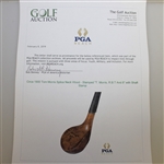 Circa 1900 Tom Morris Splice Neck Wood - Stamped T. Morris, R.B.T And 8 with Shaft Stamp