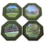 Masters Tournament - Augusta National GC Green Ceramic Coasters - 4 In Original Box