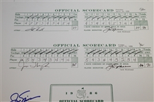 Jack Nicklaus Signed Scorecards From The 1986 Masters - Fanatics/Golden Bear Authentication Stickers