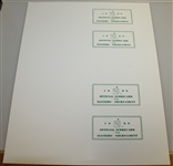 Jack Nicklaus Signed Scorecards From The 1986 Masters - Fanatics/Golden Bear Authentication Stickers