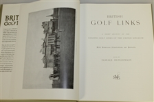 Oversized British Golf Links Book by Horace Hutchinson - New