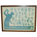 Ltd Ed PGA Seniors' Champions' Signed by 16 - Palmer, Snead, Runyan, & others #18/200 JSA ALOA
