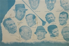 Ltd Ed PGA Seniors' Champions' Signed by 16 - Palmer, Snead, Runyan, & others #18/200 JSA ALOA