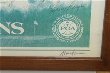 Ltd Ed PGA Seniors' Champions' Signed by 16 - Palmer, Snead, Runyan, & others #18/200 JSA ALOA