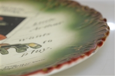 1901 Denslows Mother Goose Rain, Rain, Go Away Decorative Plate-Haynes Co. Baltimore
