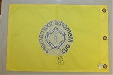 Jordan Spieth Signed The Memorial Tournament Embroidered Flag PSA/DNA #Y04151