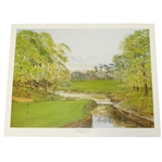 Bill Waugh Signed 'The Ballesteros Hole' The Belfry Print - Signed by Seve JSA ALOA