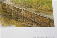 Bill Waugh Signed 'The Ballesteros Hole' The Belfry Print - Signed by Seve JSA ALOA