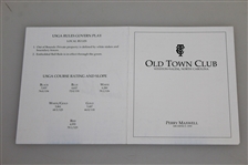 Arnold Palmer Signed Old Town Club Official Scorecard JSA ALOA