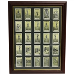 Set of 25 Vintage Arthur G. Havers Imperial Tobacco Co. Golf Cards - 1925 - Framed