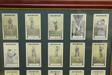 Set of 25 Vintage Arthur G. Havers Imperial Tobacco Co. Golf Cards - 1925 - Framed