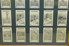 Set of 25 Vintage Arthur G. Havers Imperial Tobacco Co. Golf Cards - 1925 - Framed