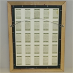 Set of 25 Vintage Arthur G. Havers Imperial Tobacco Co. Golf Cards - 1925 - Framed