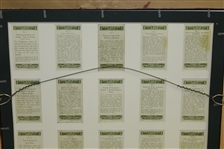 Set of 25 Vintage Arthur G. Havers Imperial Tobacco Co. Golf Cards - 1925 - Framed