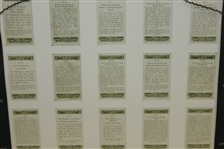 Set of 25 Vintage Arthur G. Havers Imperial Tobacco Co. Golf Cards - 1925 - Framed