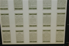 Set of 25 Vintage Arthur G. Havers Imperial Tobacco Co. Golf Cards - 1925 - Framed